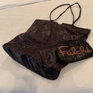 Carlos Falchi tote bag.